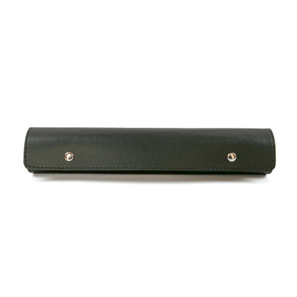 Falmouth roll-up backgammon set: faux leather - travel size