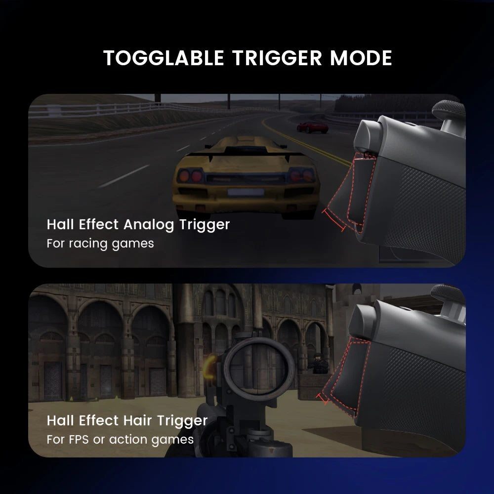 GameSir G8+ Wireless Game Controller Vibration Response And Touchpad Design Suitable For Switch/Android/IOS/PC