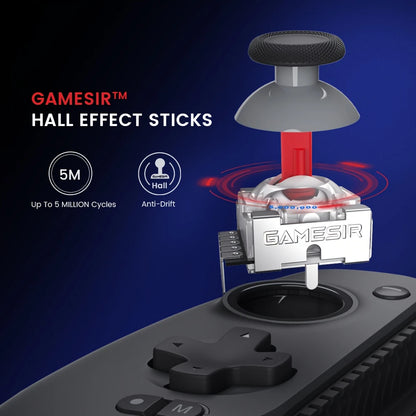 GameSir G8+ Wireless Game Controller Vibration Response And Touchpad Design Suitable For Switch/Android/IOS/PC