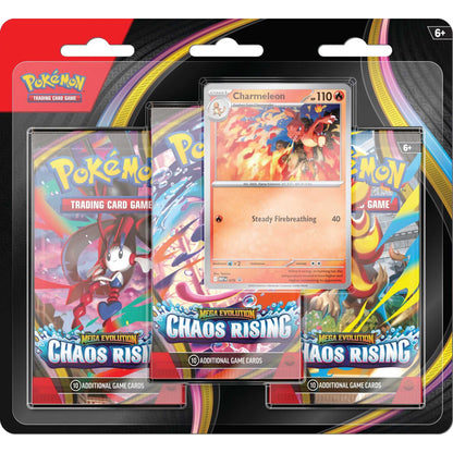 Pokémon TCG: Mega Evolution Chaos Rising - 3-Pack CDU (12)