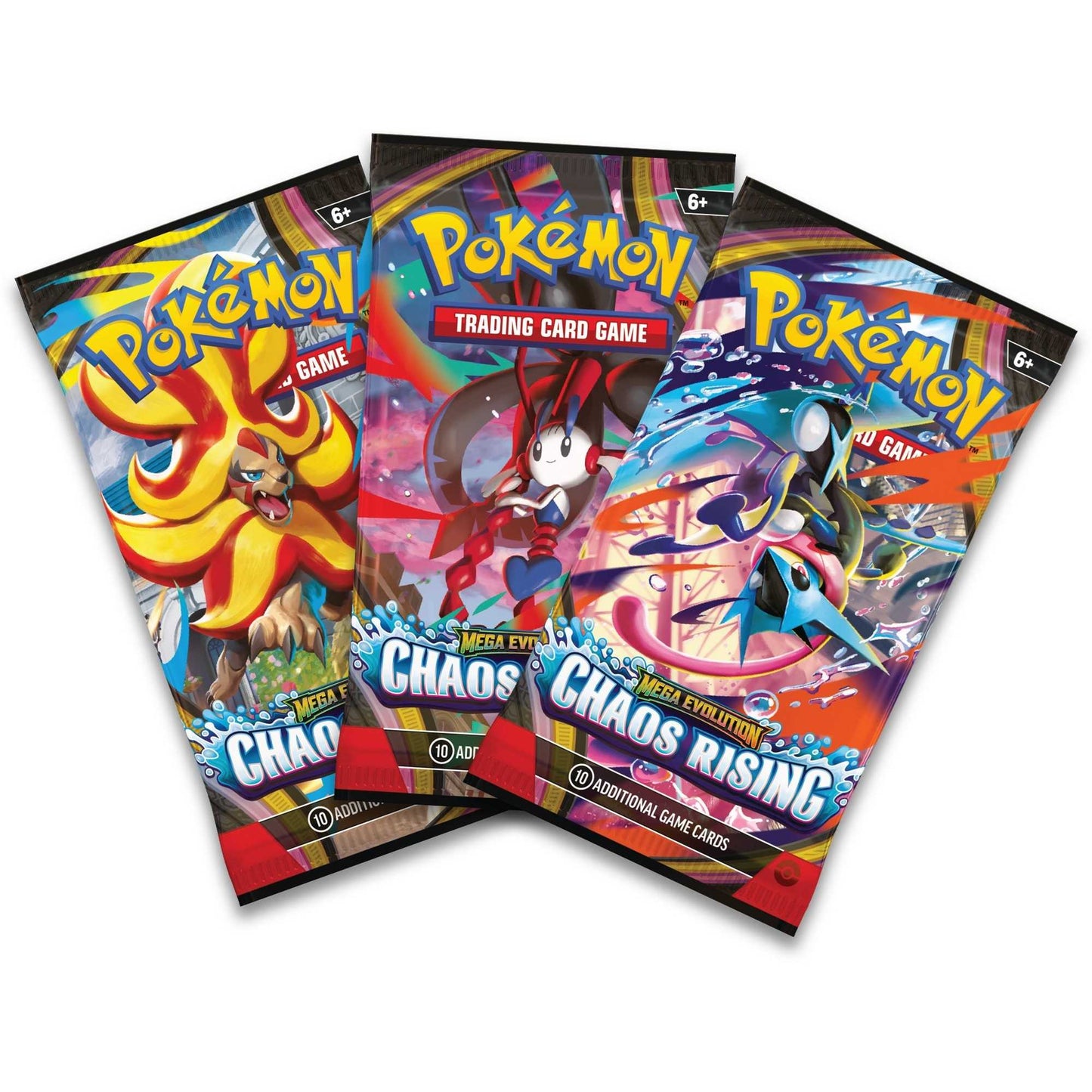 Pokémon TCG: Mega Evolution Chaos Rising - 3-Pack CDU (12)