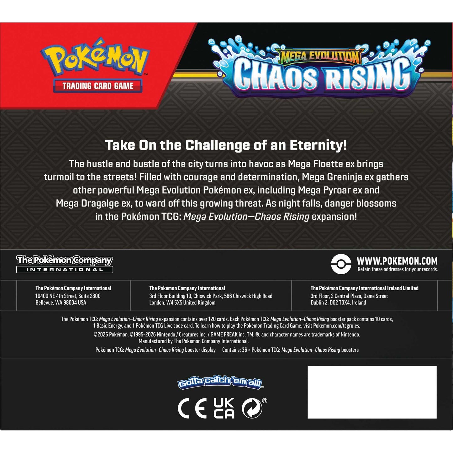 Pokémon TCG: Mega Evolution Chaos Rising - Boosters Display Box