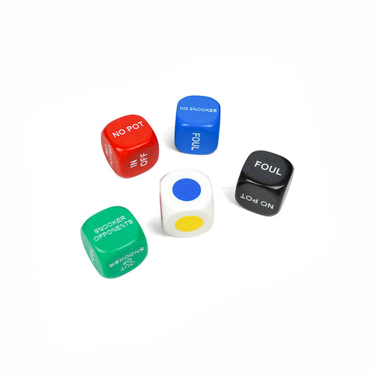 Snooker dice in clear plastic case
