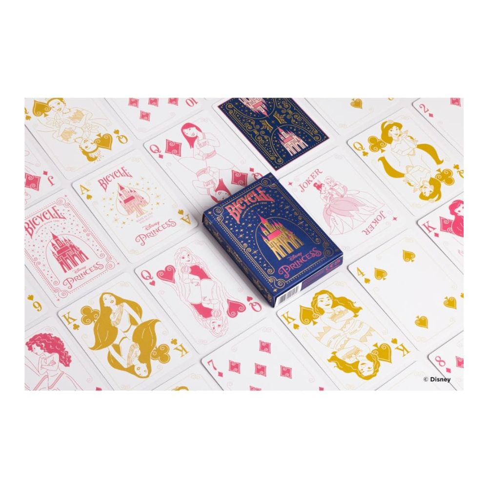 Bicycle Disney Princess Playing Cards - Navy